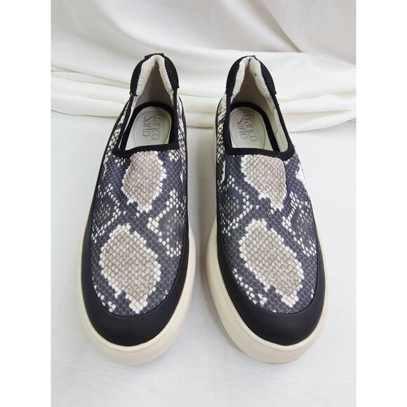 Franco Sarto Size 8.5M Womens Platform Snake Print Stretch Slip On Comfort Shoes - Picture 1 of 14